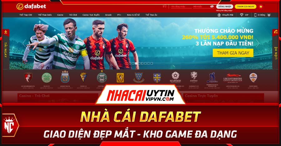 Dafabet – nhà cái uy tín có Giao diện đẹp _ đa dạng trò chơi