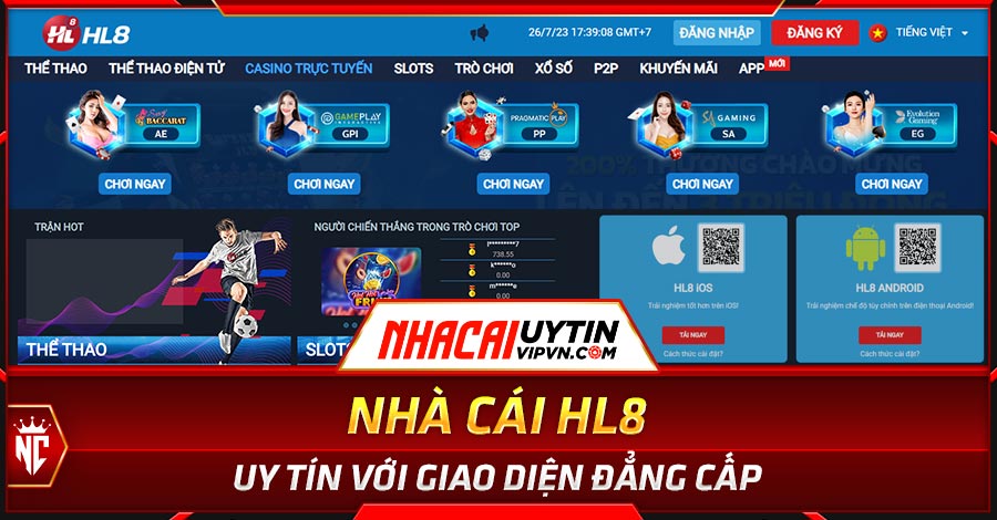 HL8 - Nhà cái uy tín với giao diện đẳng cấp