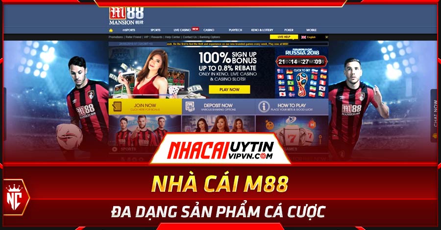 M88 – Nhà cái đa dạng sản phẩm cá cược