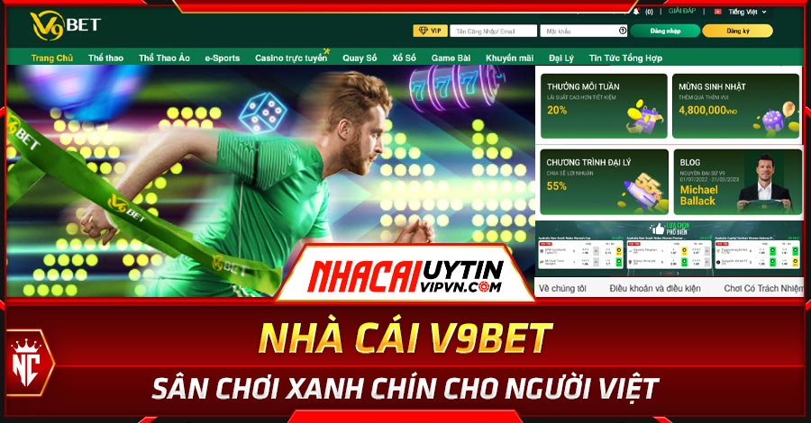 Nhà cái uy tín V9bet - Sân chơi xanh chín cho người Việt