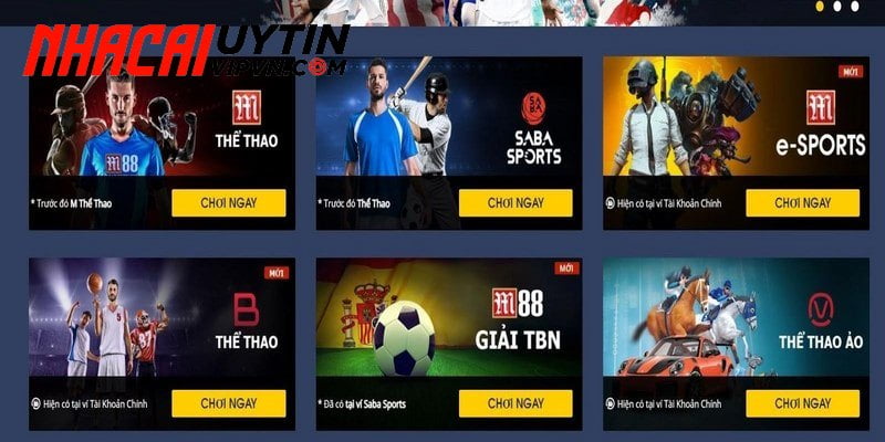 M88 thích hợp cho dân cược Thể Thao