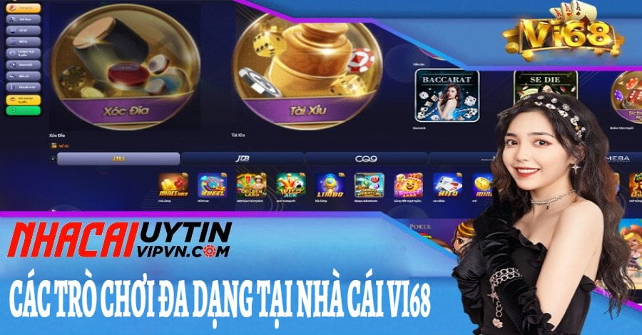 Tổng hợp các trò chơi đặc sắc tại nhà cái Vi68