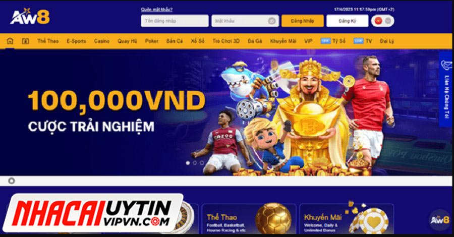 Nhà cái AW8 sở hữu nhiều ưu điểm được lòng người chơi