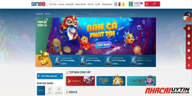 Sin88 - Sự lựa chọn hàng đầu của cao thủ
